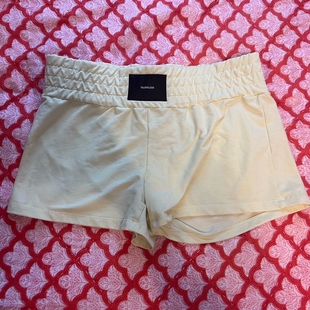 talentless yellow boxing shorts